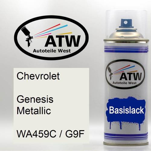 Chevrolet, Genesis Metallic, WA459C / G9F: 400ml Sprühdose, von ATW Autoteile West.